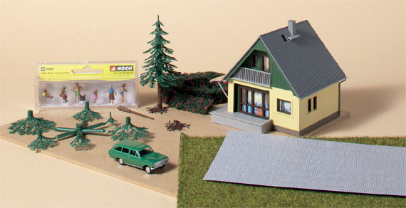 Set casa con giardino