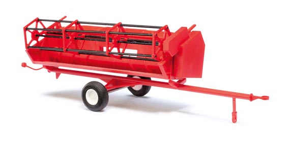rimorchio per mietitrebbia rosso