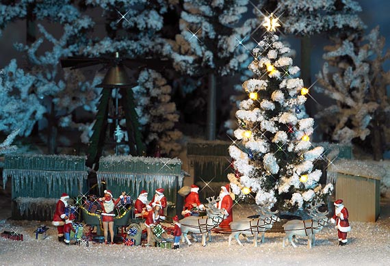 Albero di natale illuminato