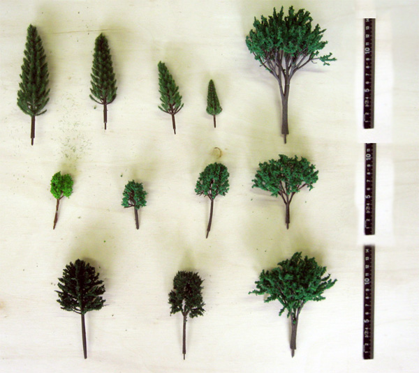100 Alberi economici misti Scala H0