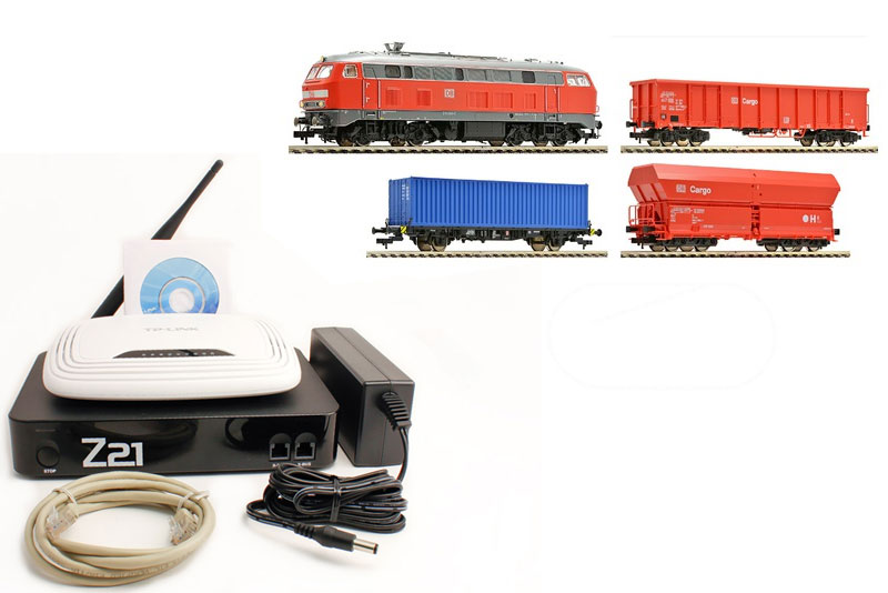 Z21 nera con treno digitale Fleischmann