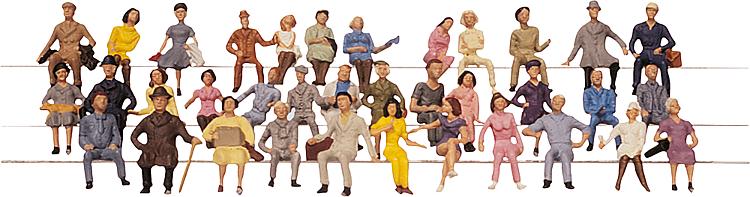 Persone sedute 36 pezzi
