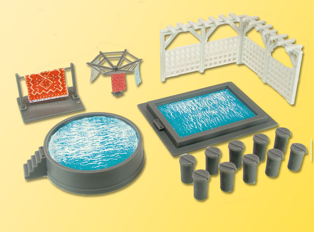 ACCESSORI GIARDINO CON PISCINA