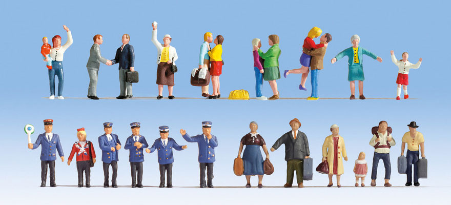 Set 24 personaggi in stazione