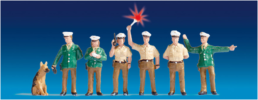 POLIZIA TEDESCA ILLUMINATA A LED