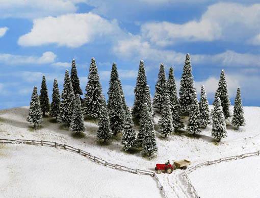 10 Abeti con la neve