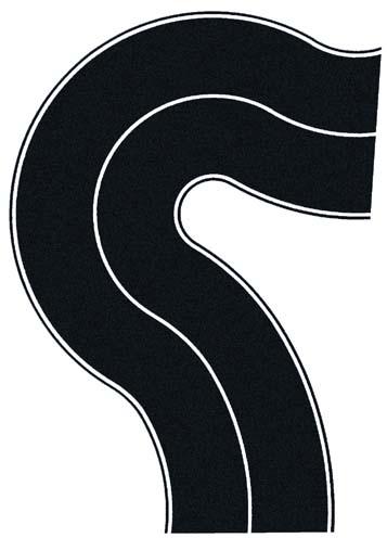 Strada adesiva curva