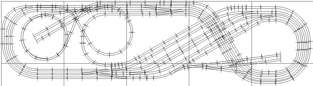 Tracciato Plastico Big Station 500x140cm