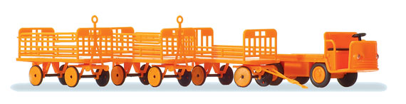 CARRELLO CON TRAINI DB