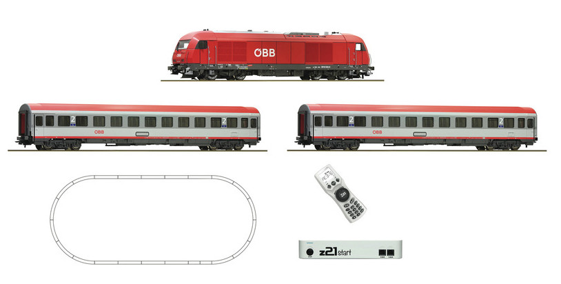Startset z21 start: Locomotiva diesel gruppo 2016 con un treno e