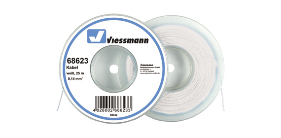 cavo 25 m, 0,14 mm, bianco