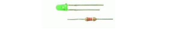 4 pezzi Led verdi D: 3 mm