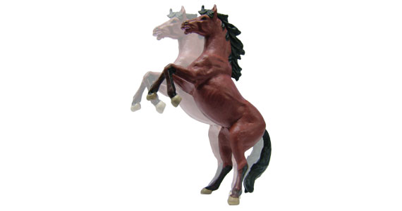 H0 cavallo imbizzarito funzionante