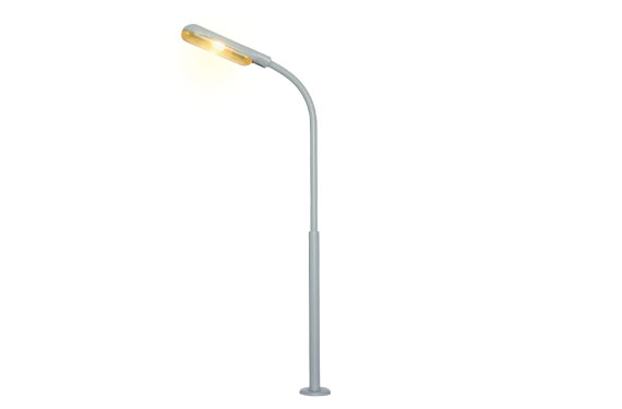 H0 lampione stradale singolo a luce gialla