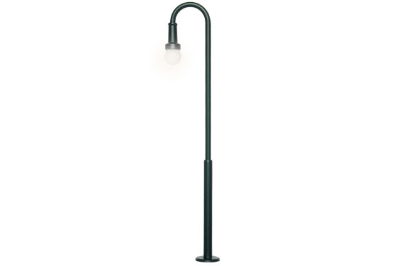 H0 lampione curvo 87 mm