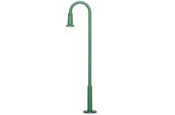 H0 lampione curvo verde