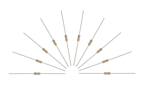 confezione 10 pezzi resistenze 1,5 kOhm
